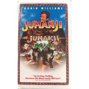 Jumanji VHS 1996 Robin Williams Adventure Film